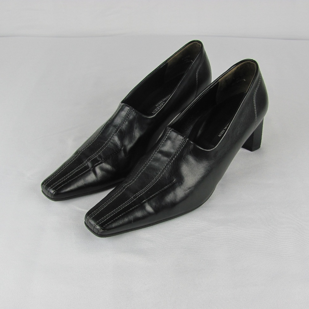 Paul Green Black Leather Heels